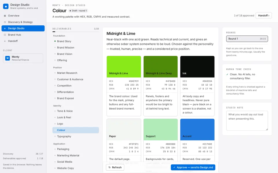 Design Studio preview