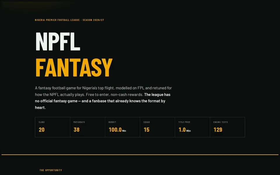 NPFL Fantasy preview